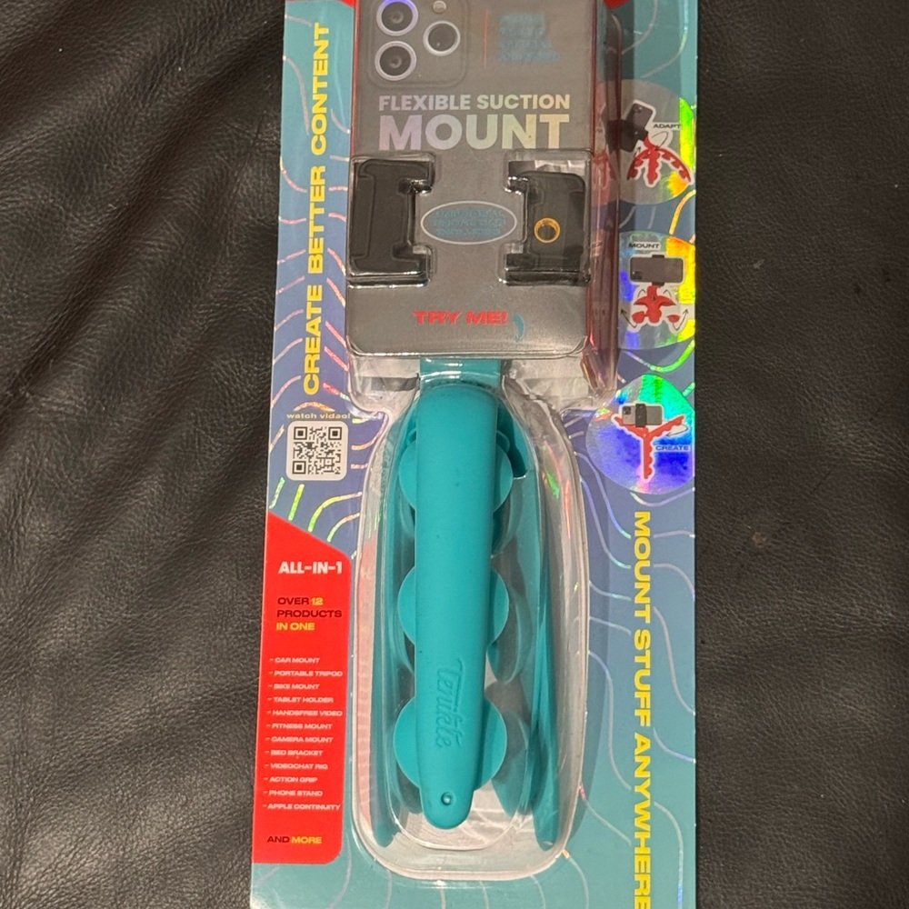 Blue Flexible Suction Mount